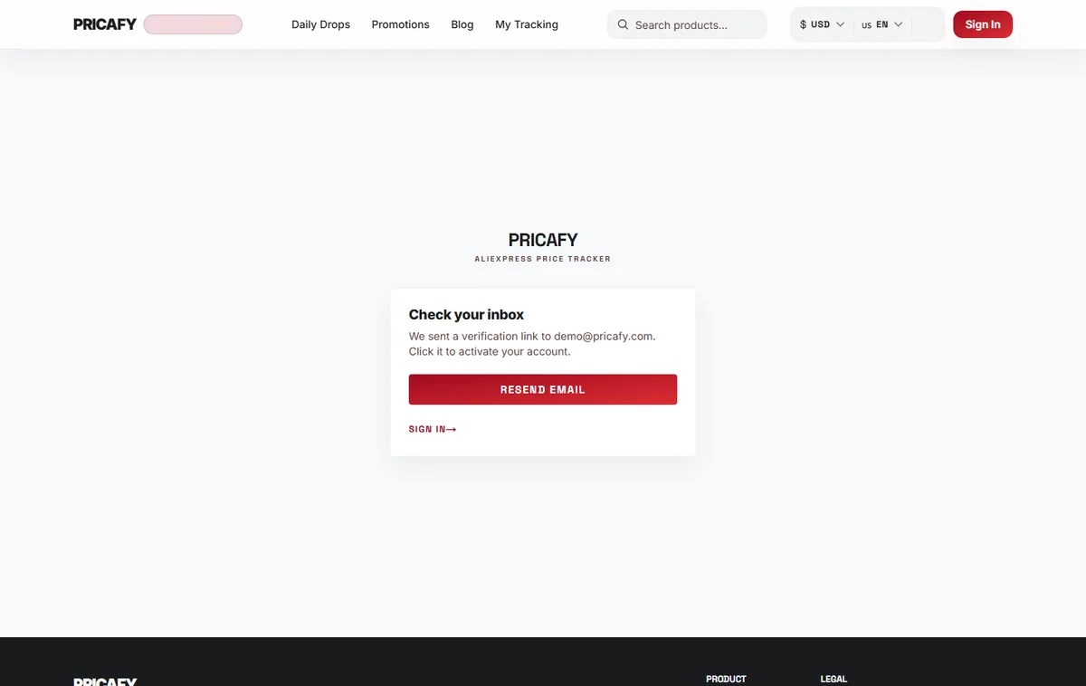 Check your inbox