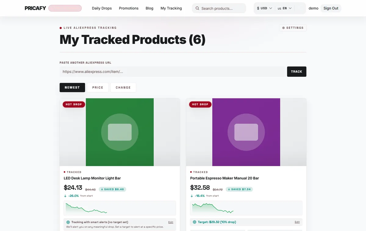 Open your dashboard and sort the list