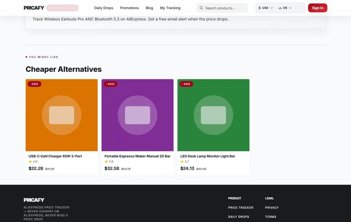 Compare cheaper alternatives