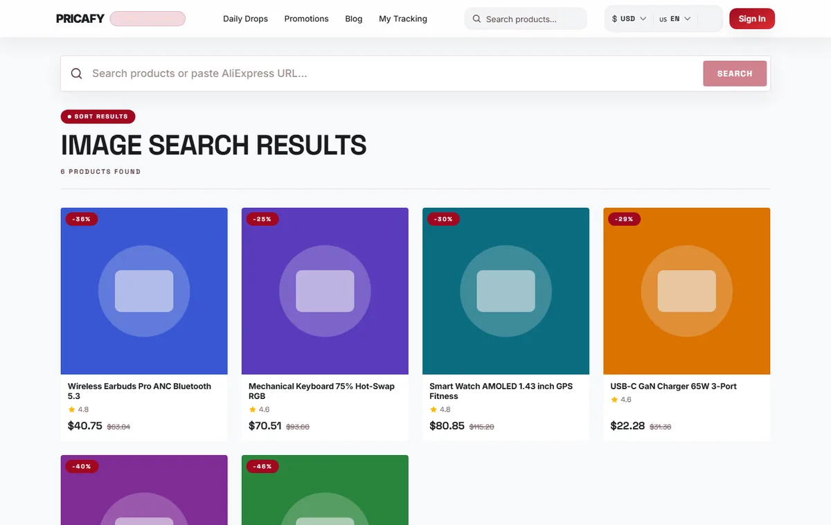 Pick a product from the results