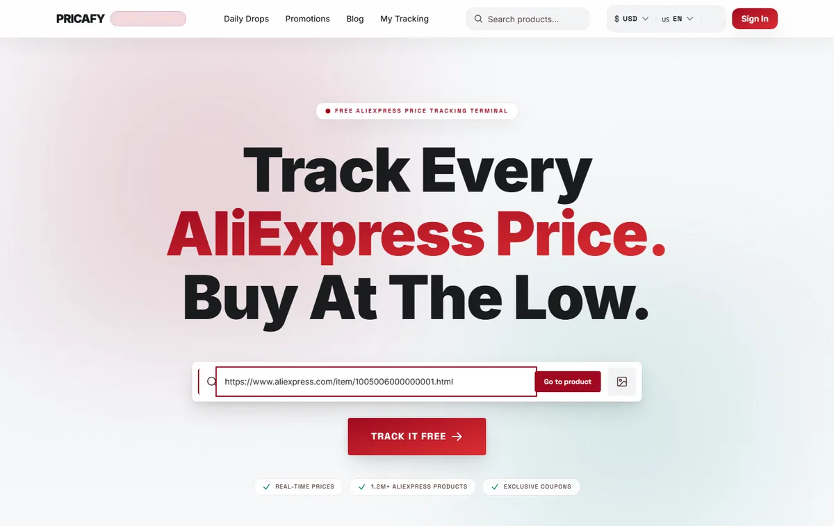 Paste a product link