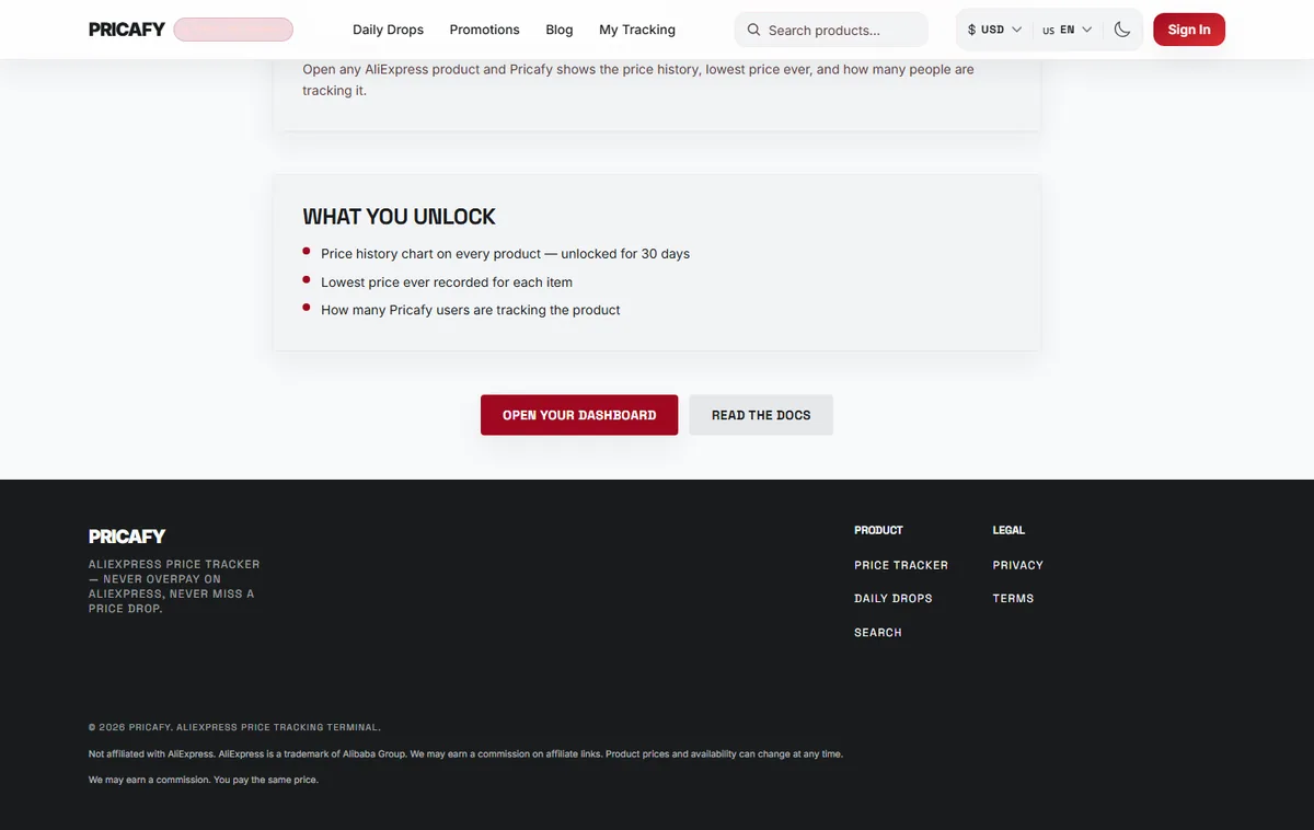 Find your tracked products