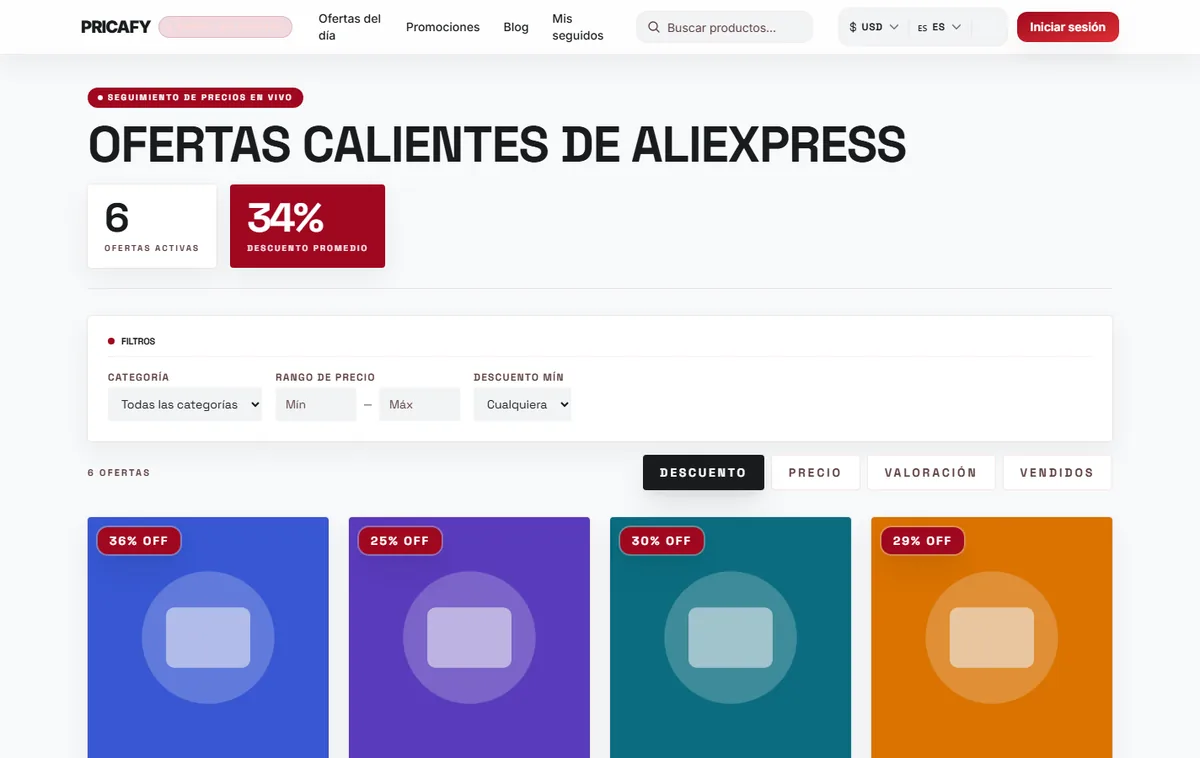 Acota la lista con filtros