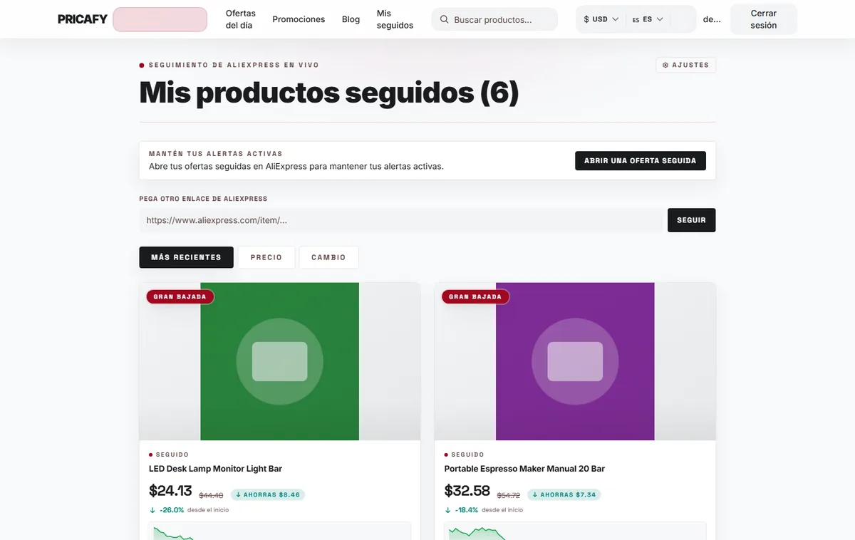 Si ves el aviso para mantener tus alertas activas