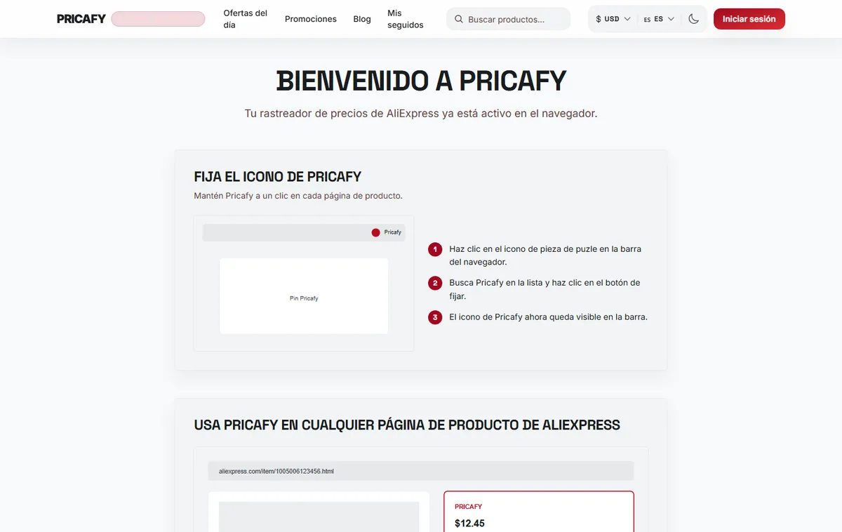 Fija el icono en la barra