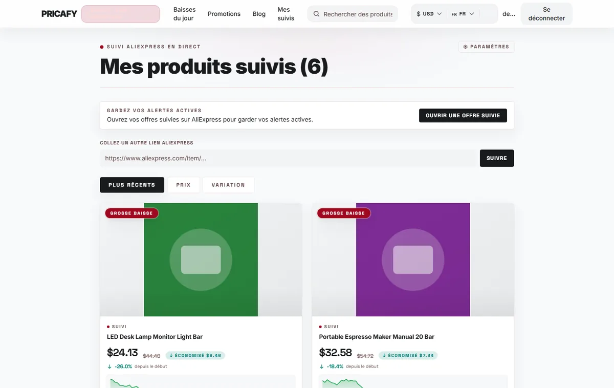 Si tu vois le bandeau pour garder tes alertes actives
