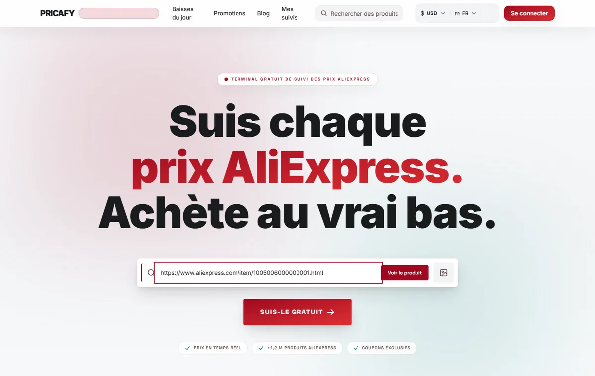 Colle un lien de produit