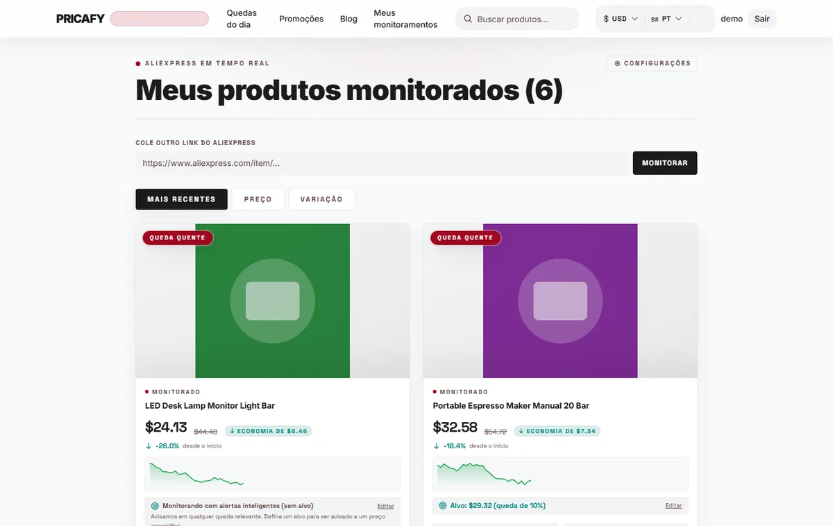 Abra as Configurações