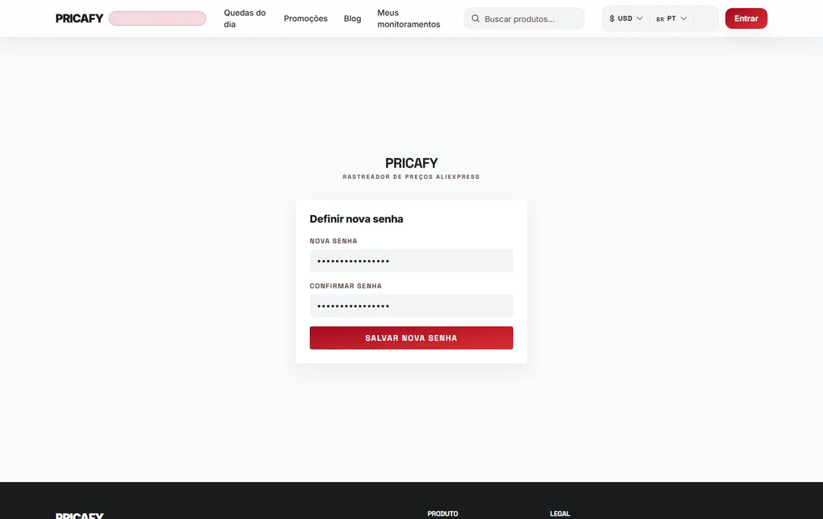Abra o e-mail e defina uma senha nova